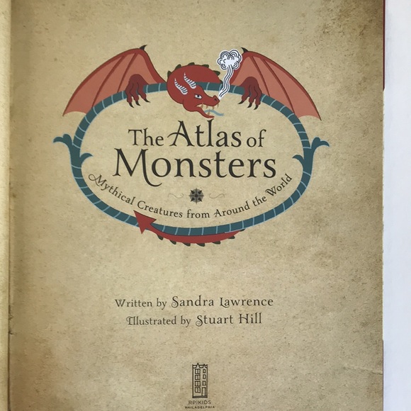 Atlas of Monsters Mythical Creatures from Around the World Hardcover Book - Picture 4 of 8
